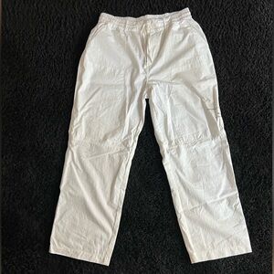 YoungLA White Wide-Leg Cotton Pants